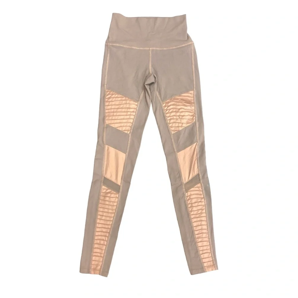ALO Yoga High Waisted Moto Leggings Gray size xs